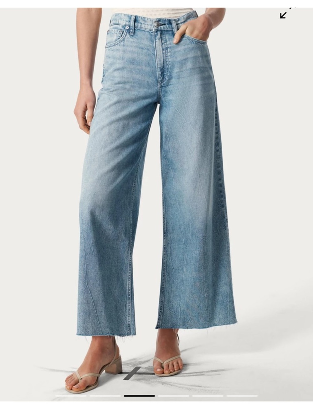 Rag and Bone Sofia Ankle Wide Leg Jeans NWT